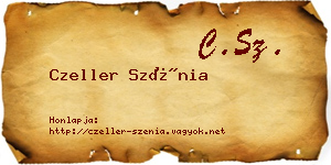 Czeller Szénia névjegykártya